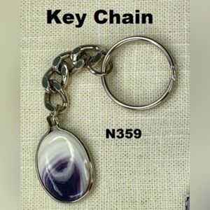 N359 Keychain wampum quahog